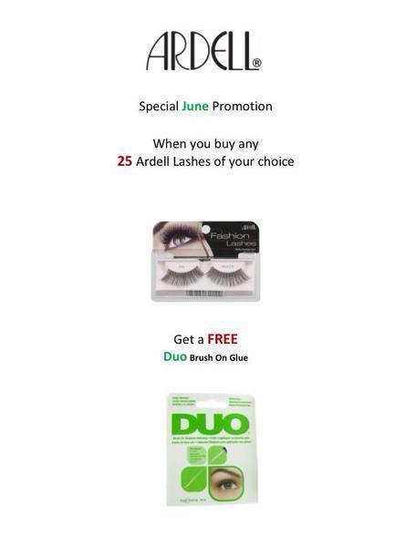 End of June Special - Buy 25 Ardell lashes Get a FREE DUO Brush On Adhesive!