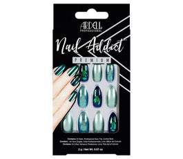 Ardell Nail Addict Green Glitter Chrome