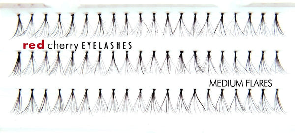 Red Cherry MEDIUM FLARES Individual Lashes